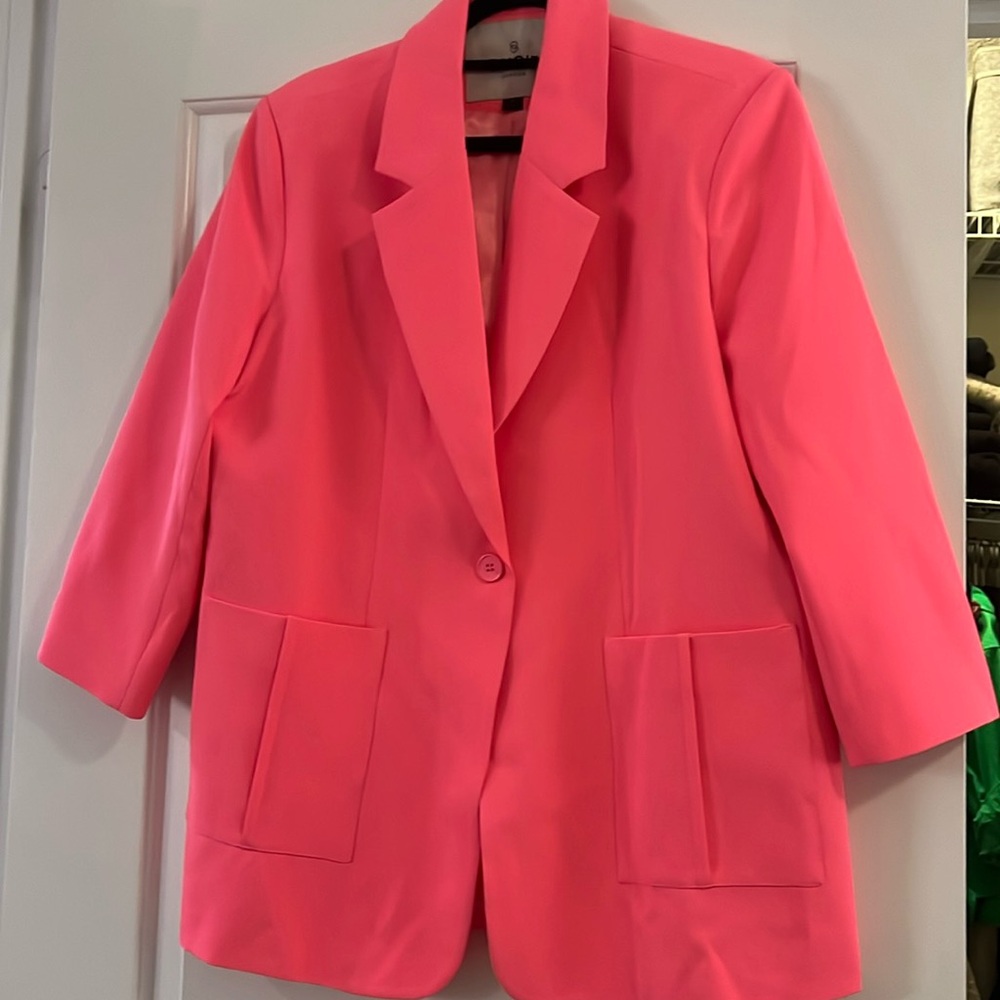 Ducie London oversized neon pink blazer